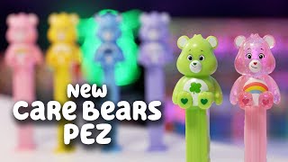 New Care Bears PEZ - Good Luck Bear PEZ & Crystal Cheer Bear PEZ