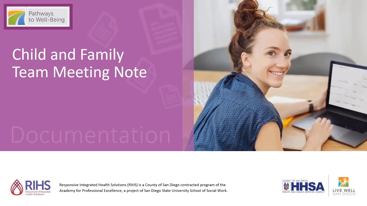 Child And Family Team Meeting Note Form Documentation Microlearning Child And Family Team Meeting Note Form Documentation Microlearning