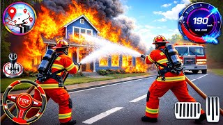 Fire Truck City Rescue Simulator 3D - US Emergency 911 Ambulance Driving - Android Gameplay  screenshot 2