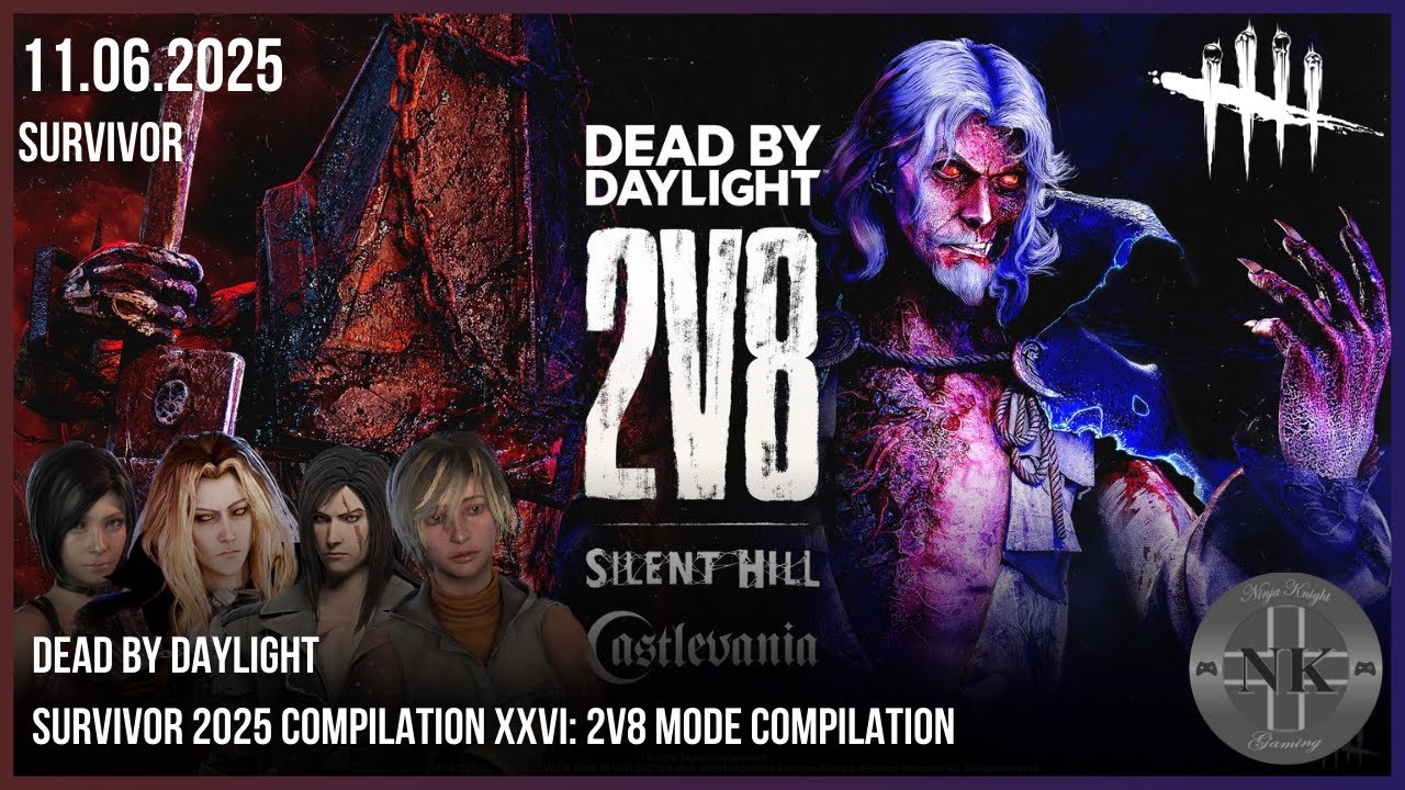 Dead by Daylight - Survivor 2025 Compilation XXVI: 2v8 Mode Compilation (Silent Hill X Castlevania)