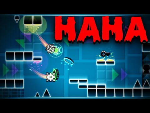 HAHA Layout by me (Geometry Dash 2.11) | DeVeReL