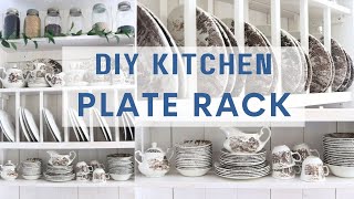 DIY Plate Rack: Plate Rack Kitchen Shelf