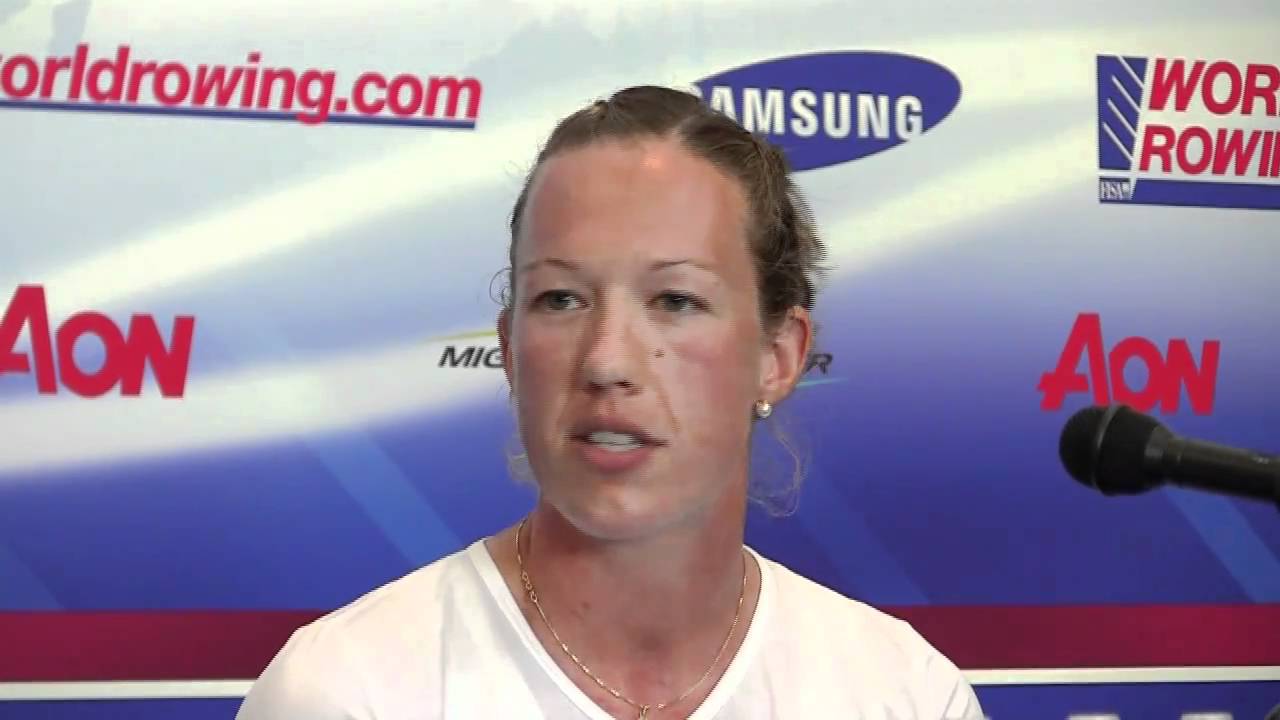 Press Conference of the Women's Single Scullers