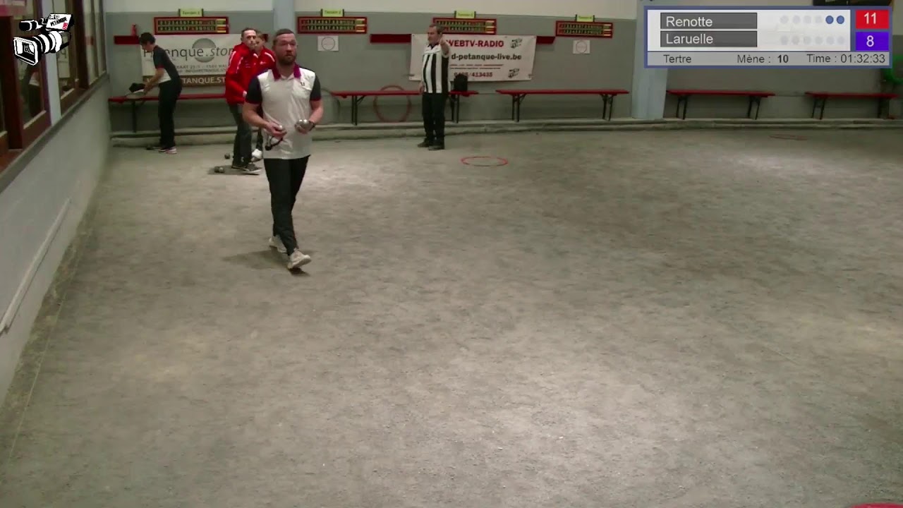 Miniature : Pétanque finale doublette mixte Tertre, 1/2 de finale