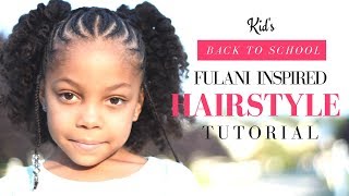 Fulani Inspired | Kids Back to School Natural Hairstyle screenshot 5