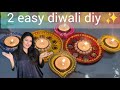 Transforming Trash Into Stunning Diwali Decor! 2 super easy diya decor ideas/festival decor best out