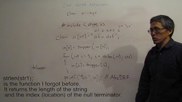 C++ with Miyoshi - 05-03 More char array functions