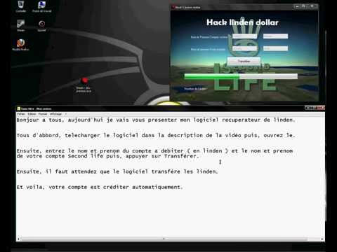 Second life Hack Linden dollar.wmv - YouTube