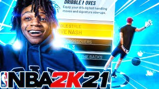 BEST DRIBBLE MOVES IN NBA 2K21 | FASTEST DRIBBLE GOD SIGNATURE STYLES | TURN INTO A DRIBBLE GOD 2K21