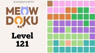 Meowdoku: Brain puzzle Games Level 121 walkthrough solution