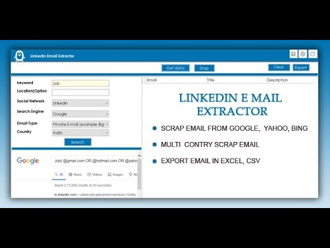 LinkedIn Emails Scraper and Extractor