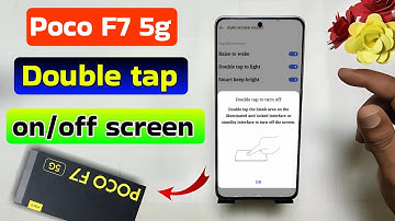 Poco F7 5g double tap on off screen | Double tap on off screen setting in Poco F7
