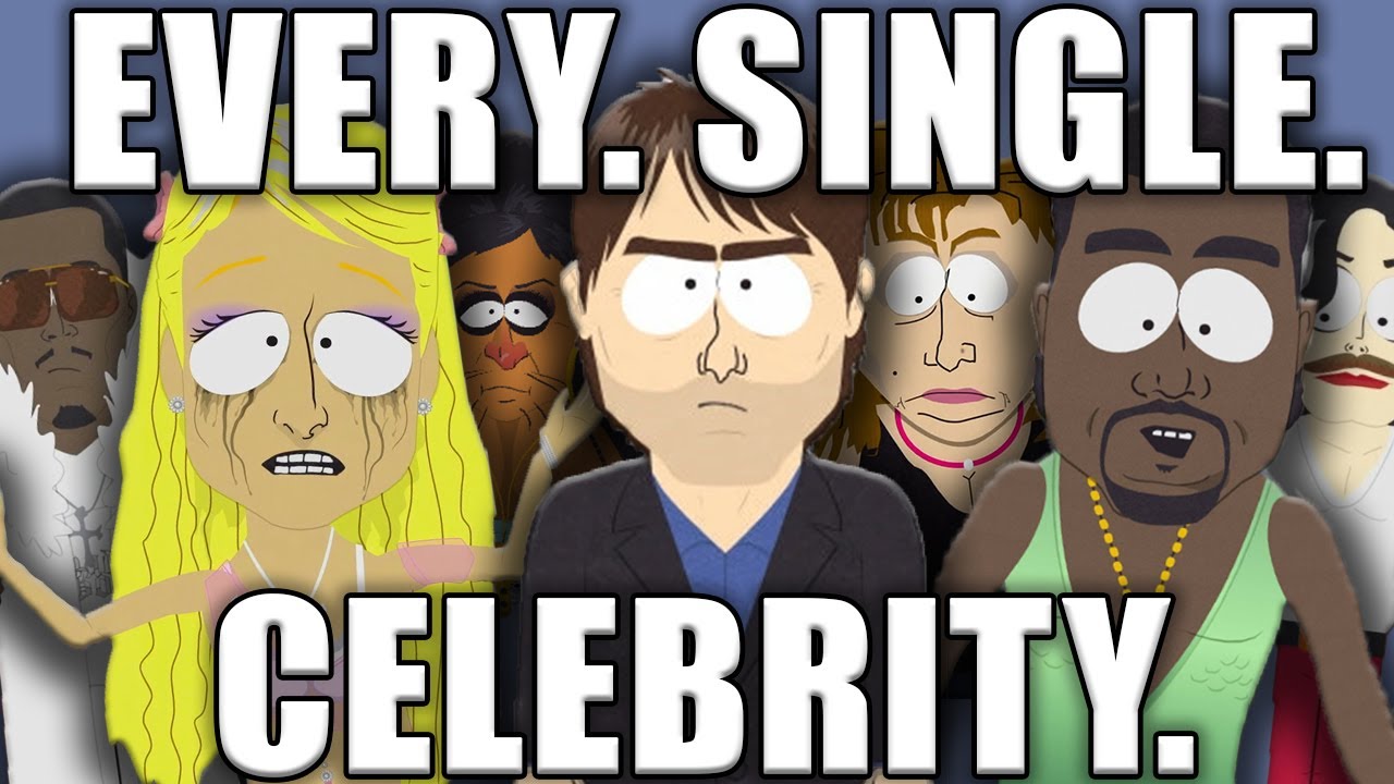 EVERY South Park Celebrity Parody EXPLAINED.