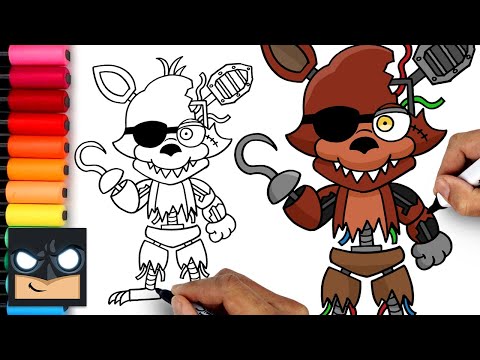 How to Draw Withered Foxy  Five Nights at Freddy's 