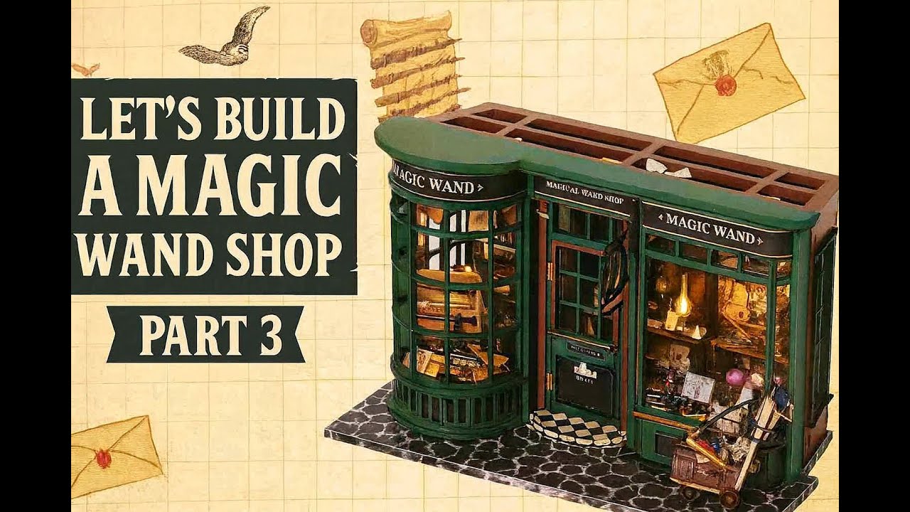 Let's Build a Book Nook , Magic Wand Shop Part 3