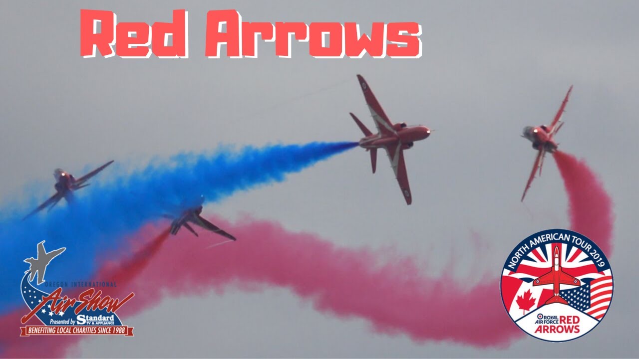 RAF Red Arrows .. Oregon International Airshow 2019 (4K)
