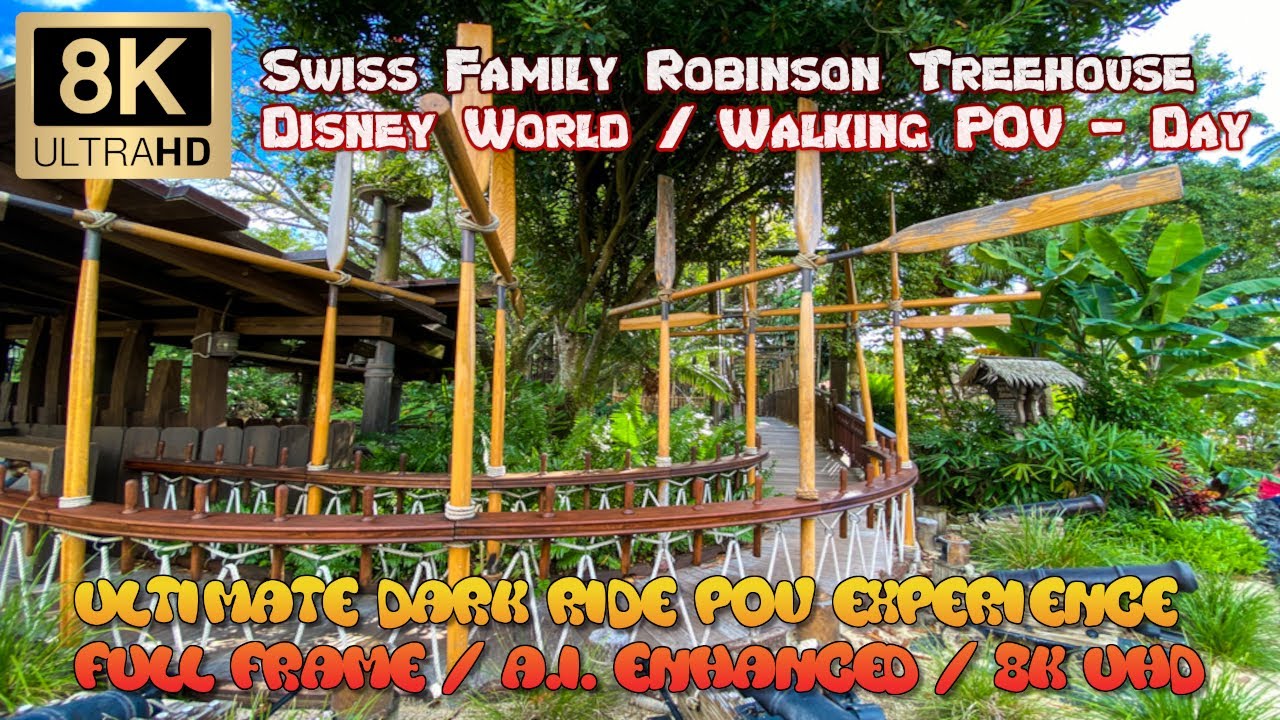 First Person 8K POV: Swiss Family Robinson Treehouse (Disney World ...