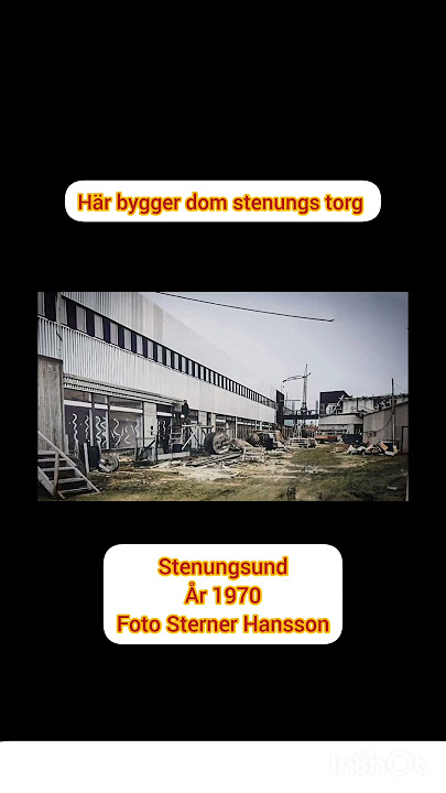 Här bygger dom stenungs torg StenungsundÅr 1970Foto Sterner Hansson