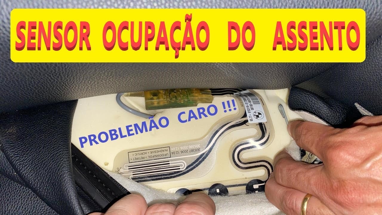 BMW com  problema no sensor assento, acusa no airbag no painel