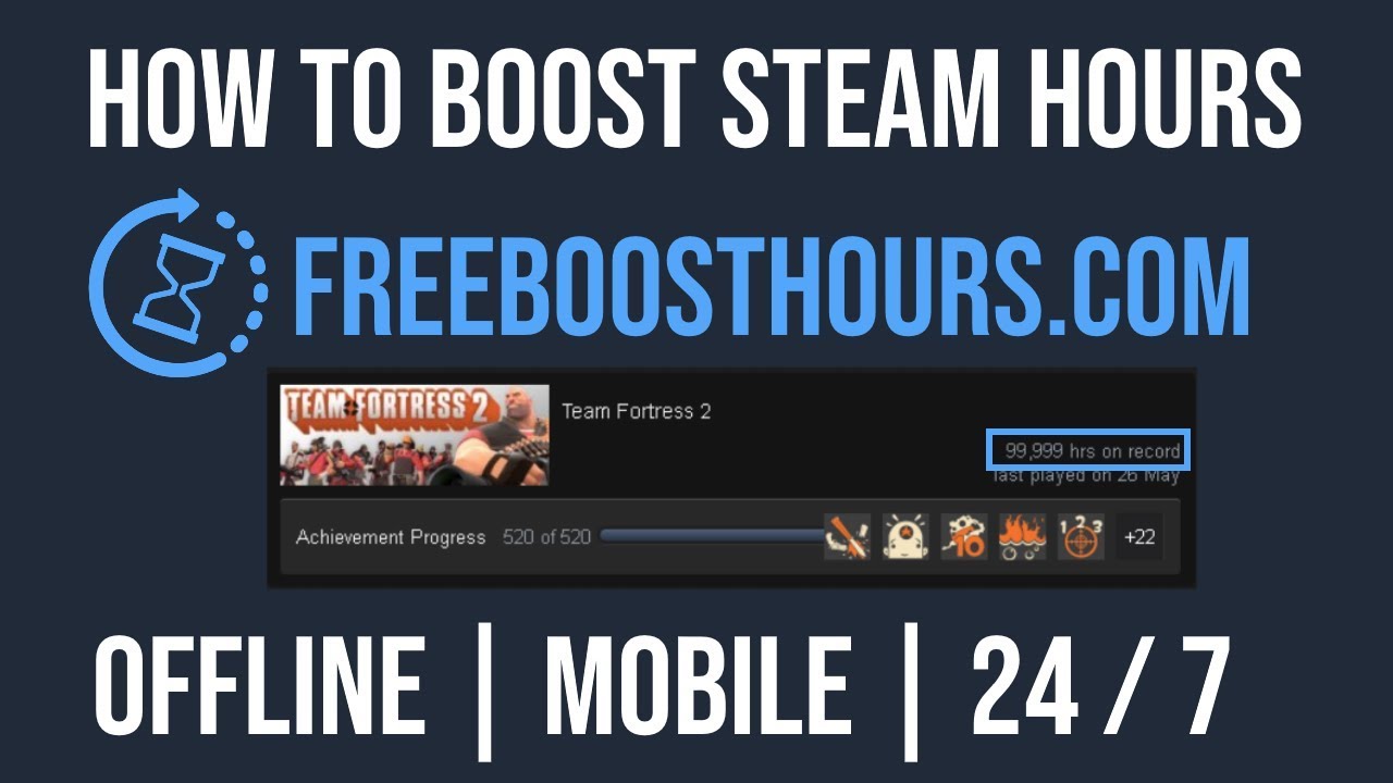 [TF2] How To Boost your Hours In Steam For Free 2019 - FreeHourBoost.com