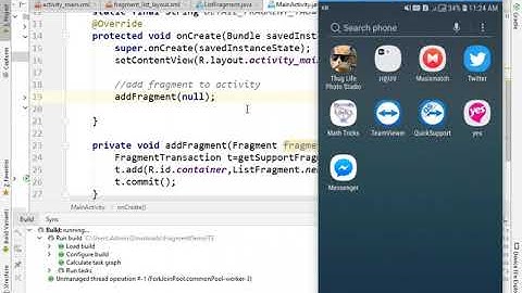 Fragment demo && callback,android fragment,fragment with listview