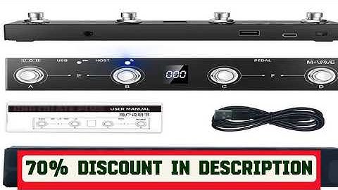 A must-have product! M-VAVE Chocolate Plus Wireless MIDI Controller Pro Keyboard 4 Buttons Foot sw