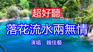 天呀！太好聽了，魏佳藝超火傷感情歌《落花流水兩無情》，獨特的嗓音，單曲循環聽不夠！往事如煙愛過一場空，奈何卻逃不過相思的宿命！唱的撕心裂肺，聽得痛哭流涕！九寨溝風景！傷感情歌！療癒情歌！