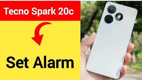Tecno Spark 20c me alarm Kaise lagaen, how to set alarm