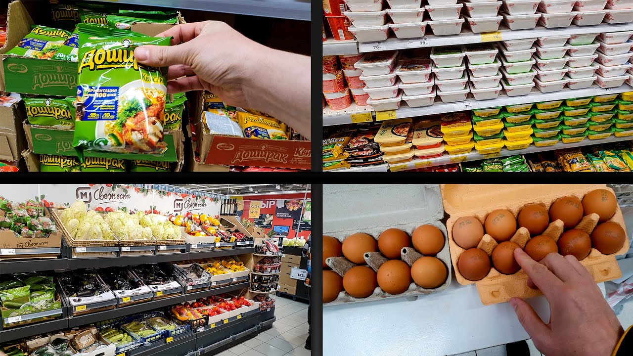 Показываю цены в магазине МАГНИТ я в ШОКЕ Как дорожают продукты в России. Часть 2