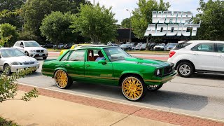 WhipAddict Kandy Green Four Door Chevy Malibu on Gold 24s