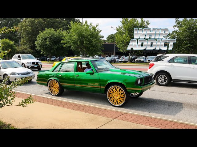 WhipAddict: Kandy Green Four Door Chevy Malibu on Gold 24s! - YouTube