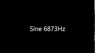Sine 6873Hz Audio Only