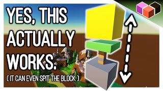 A WORKING MINECRAFT PISTON! |  | Poly Bridge 2 PolyTech: Lite Subjects screenshot 1