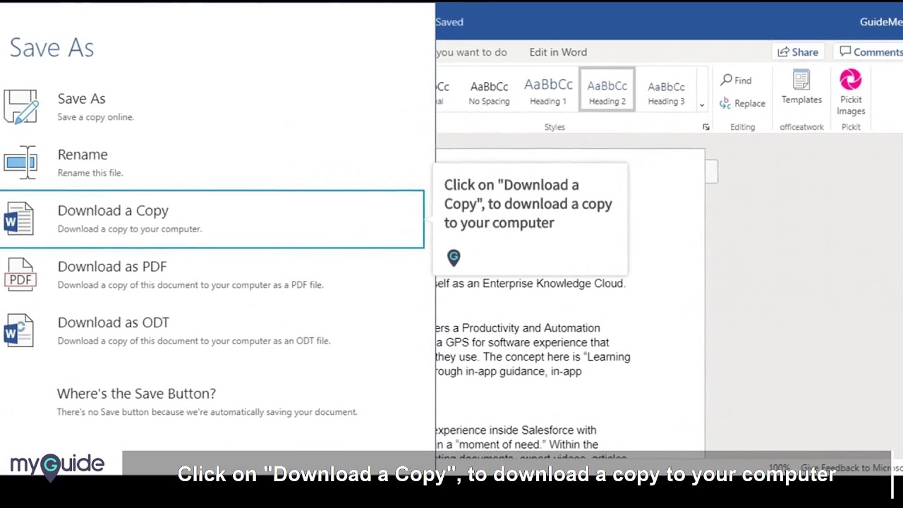 myguide saving documents in word online word online download