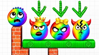 😂 🌈 Beat 3×3 Player Game Hungry Balls 2048 🆚 Jelly Run 2048 vs Draw to Smash Gameplay part 234 screenshot 5