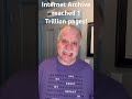 Internet Archive - Wayback Machine catalogs 1 trillion pages. #internet #waybackmachine #computers