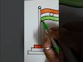 Indian flag 🇮🇳||drawing||Republic Day||#drawing #shortsfeed #indianflag #trending #shorts #2026 #art