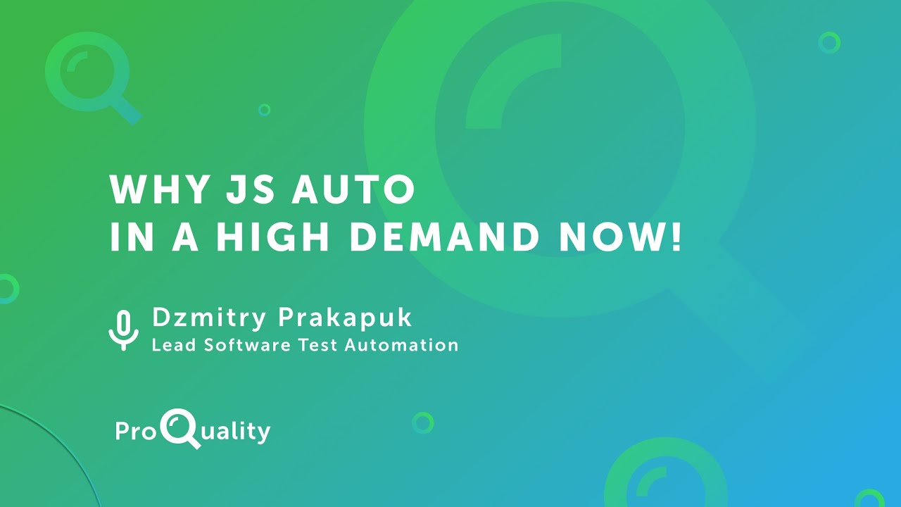 One Day ProQuality Why JS auto in a high demand now, Dzmitry Prakapuk