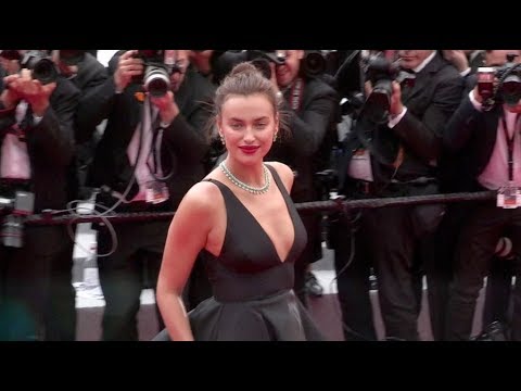 Irina Shayk on the red carpet for the Premiere of Yomedine in Cannes