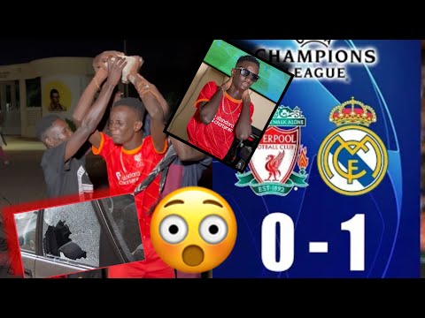 liverpool vs real madrid fallu Cass le vitre d'un Voiture