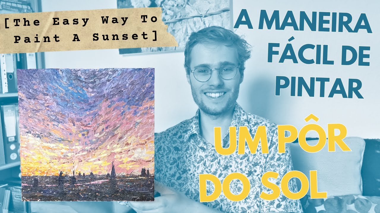 Ben paints a sunset over the city of London!