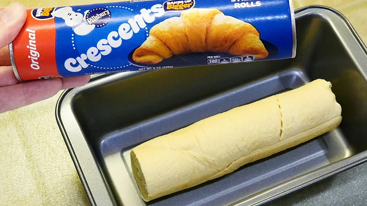 If you bake Pillsbury Crescent Rolls in a bread pan..