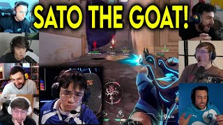 Valorant Streamers Reacts To LEV Sato Insane 4k Against KRU In VCT