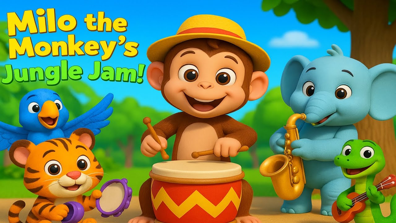 Milo the Monkey’s Jungle Jam: A Musical Adventure for Toddlers
