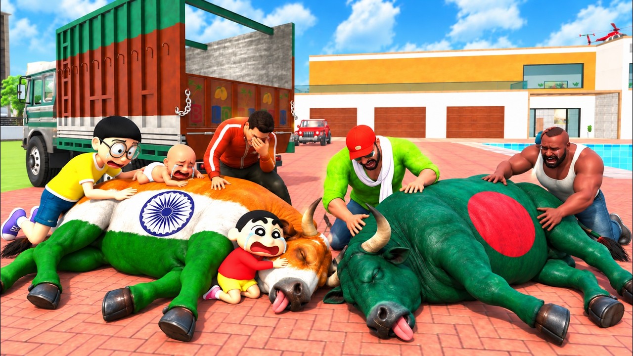 Indian Cow and  Bangladeshi Cow  কে মারলো? Indian Theft Auto Simulator Bangla