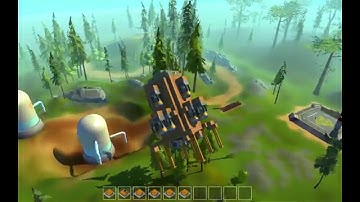 Scrap Mechanic - Fully Functioning Rocket + Buggy