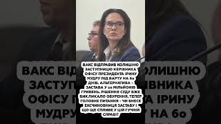🚨ЩОЙНО! Ексзаступницю глави ОП ВІДПРАВИЛИ ЗА ҐРАТИ! 60 днів ПІД ВАРТОЮ. ЗАСТАВА 20 МІЛЬЙОНІВ #shorts