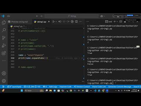 LECTURE NO 12 | String Functions: Count | Ends With | Expand Tabs | Find Function