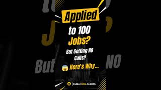 🚨 Why You're Not Getting Job Calls in Dubai 🇦🇪 #dubaijobs #uaejobs #careertips #jobsearch