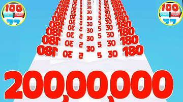 Number Run shooting (🌈) number master infinity 2048 Gameplay new level 9999 live